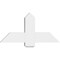 Ekena Millwork Eugene Architectural Grade PVC Gable Bracket, 36"W x 18"H x 4"D x 6"F, 12/12 Pitch GBP036X18X0406EUG00 - alternate 3